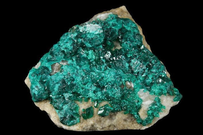 Emerald-Green Dioptase on Matrix - Kazakhstan #175635